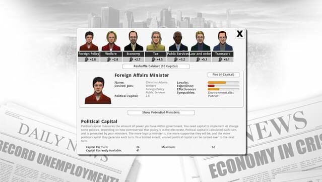 Democracy Gameplay Screenshot