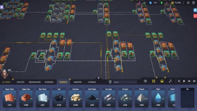 Factory Planner Gameplay Screenshot