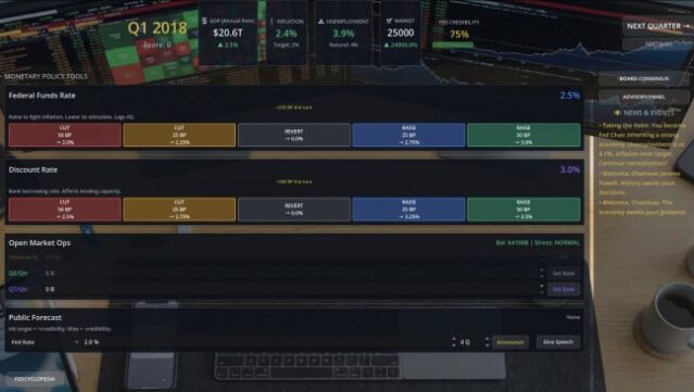 Federal Reserve Simulator PC Screenshot