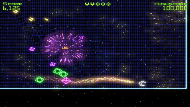 Geometry Wars: Retro Evolved Gameplay Screenshot