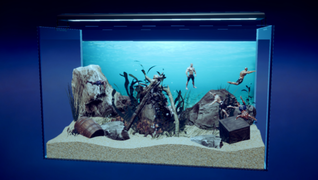 Machorium -Muscle Aquarium Simulator- Gameplay Screenshot